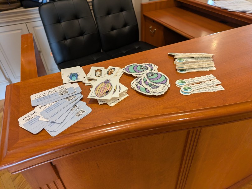 NNE Microbiome Symposium stickers